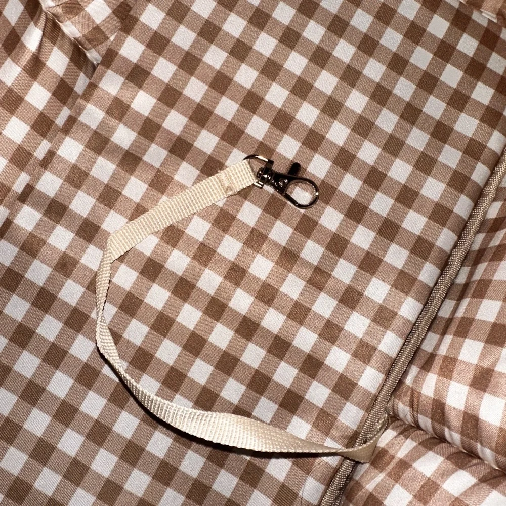 Cream Dog Carrier with Mesh Panels